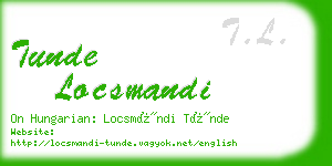 tunde locsmandi business card